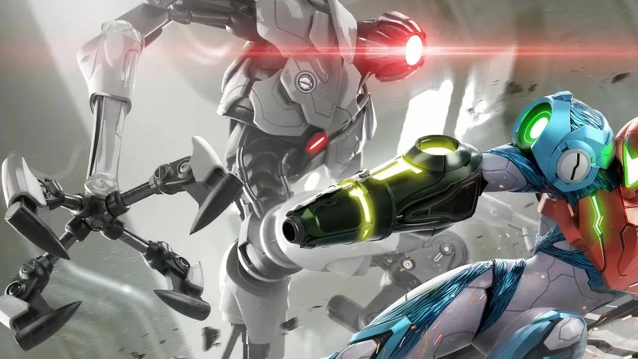 Samus düşmanla savaşıyor