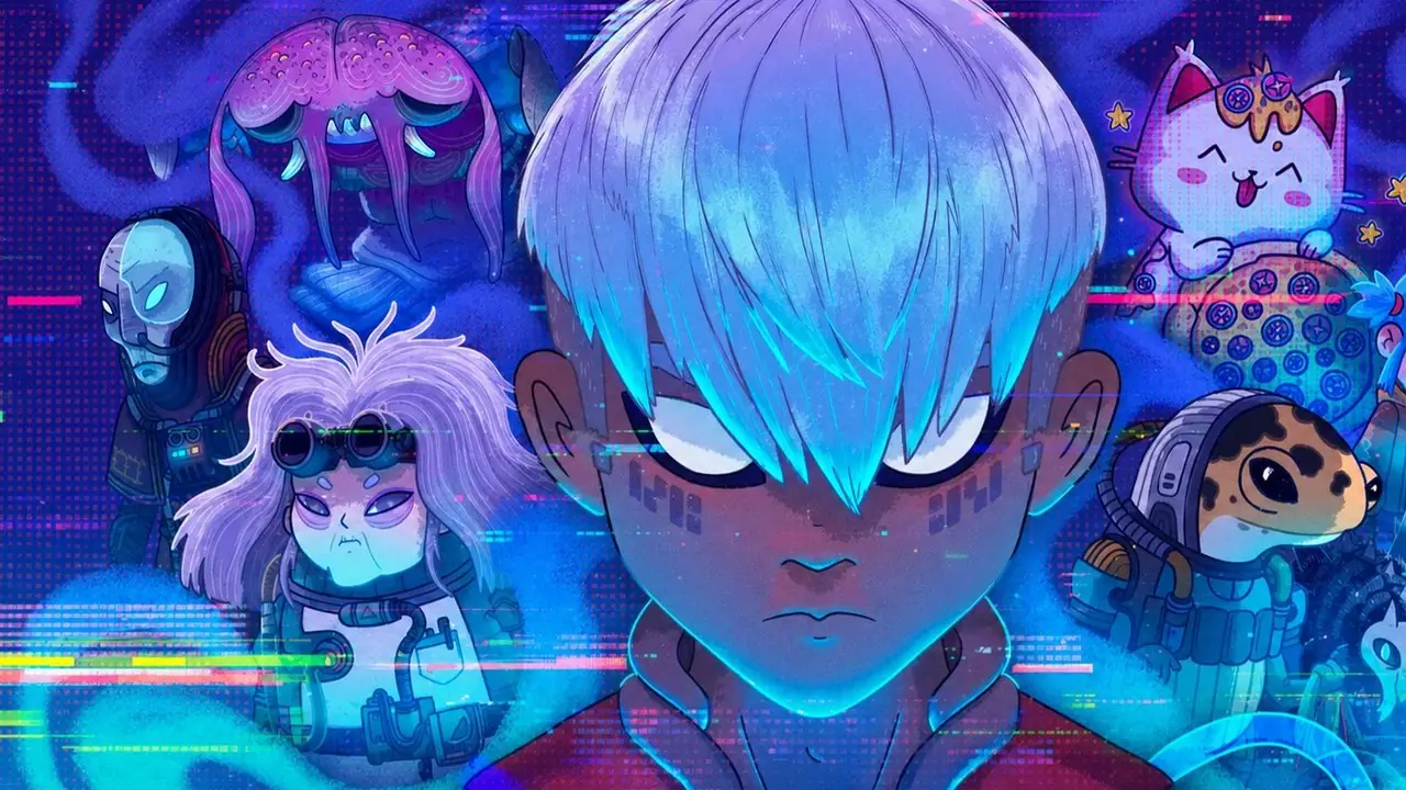 Protagonista de Echo Weaver y personajes en el arte clave