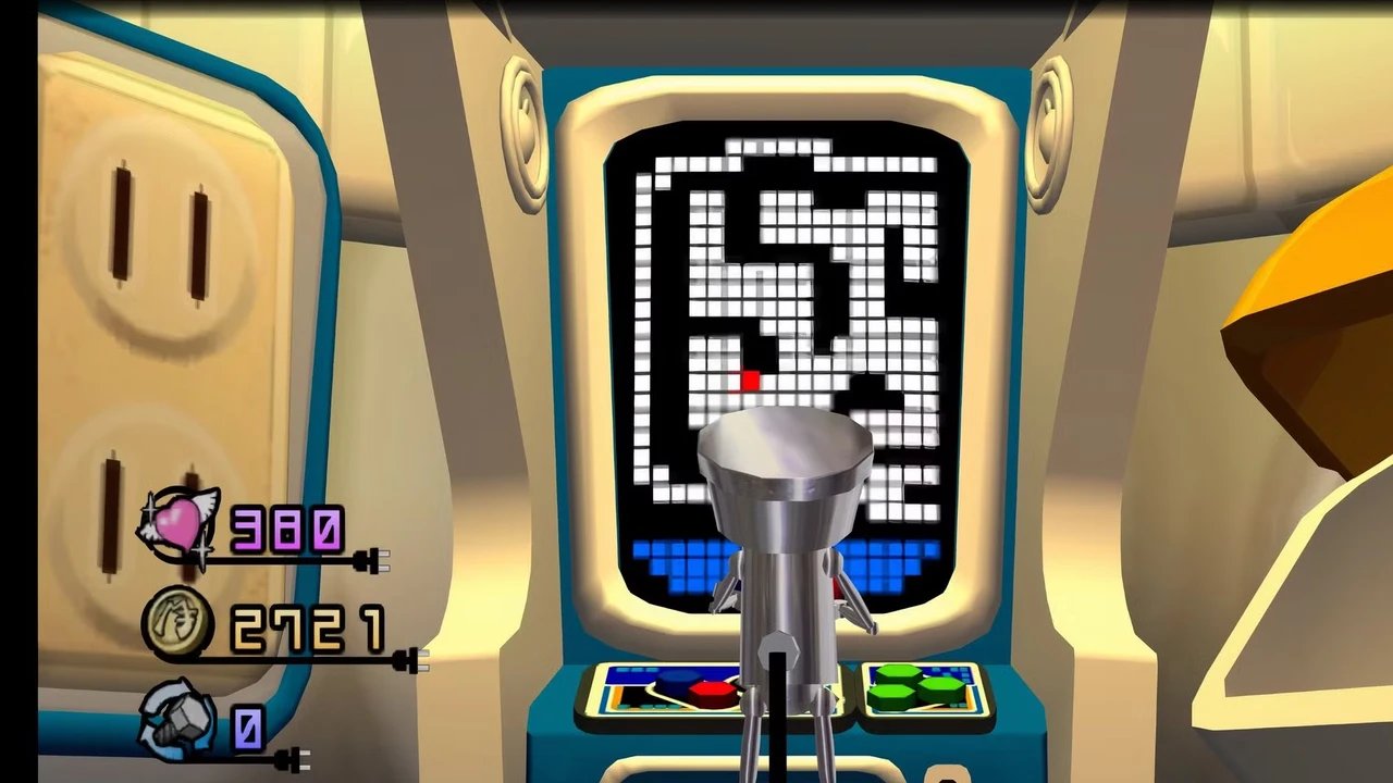 Mario Bros 1983 springt rond het level