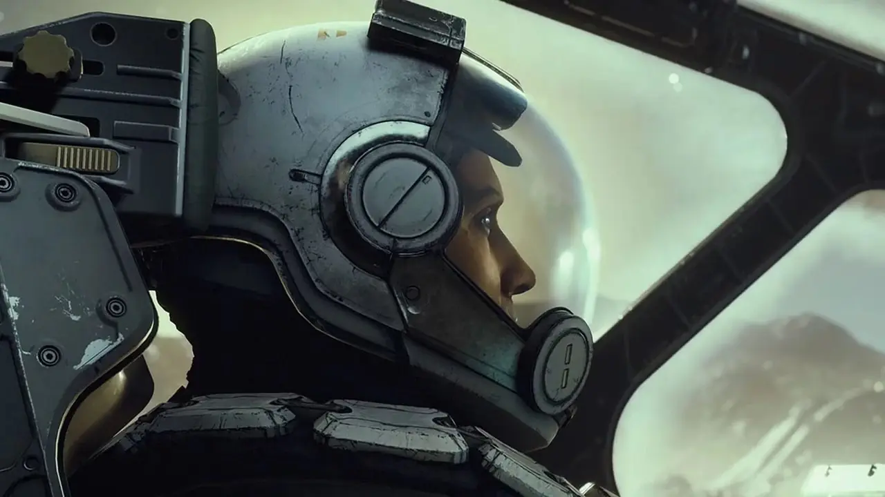 Jugador de No Man's Sky flotando en el espacio