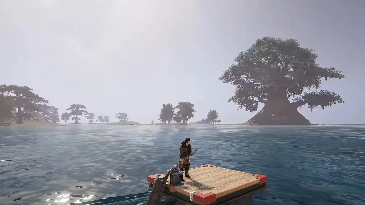 Tentáculos gigantes atacando un pequeño barco
