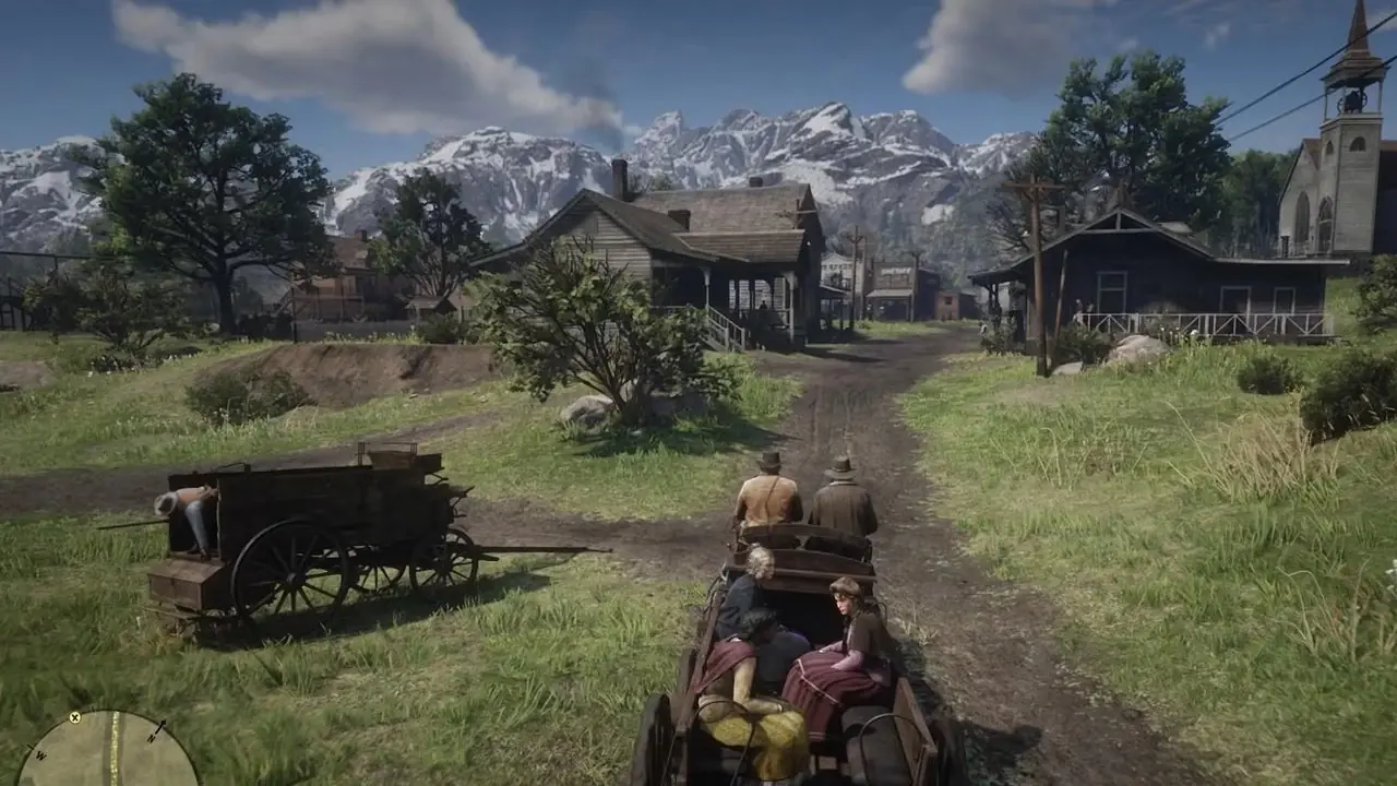 Arthur Morgan a caballo en RDR2.