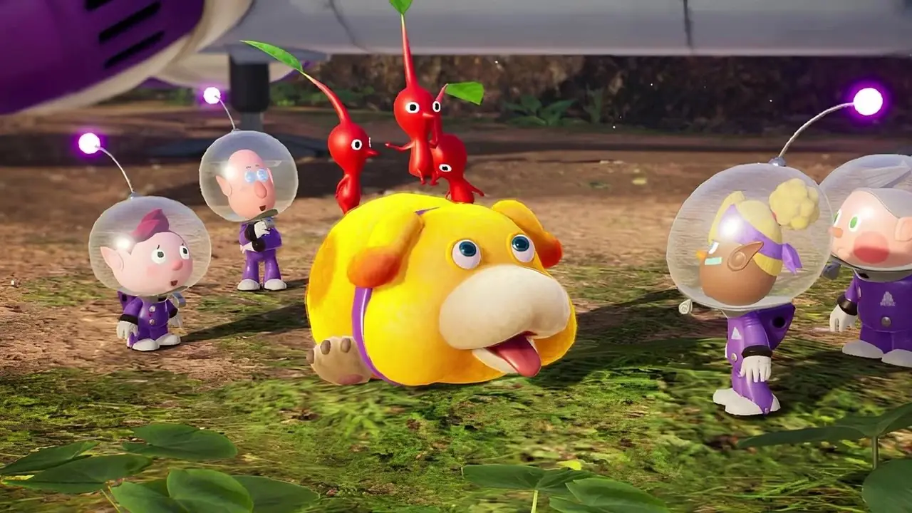 Capitán Olimar Oatchi y Pikmin en Pikmin 4
