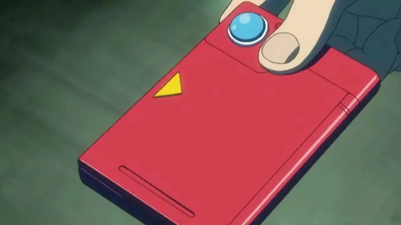 Pokemon mascotte rosso fuoco e verde foglia Venusaur e Charmander con un pokedex
