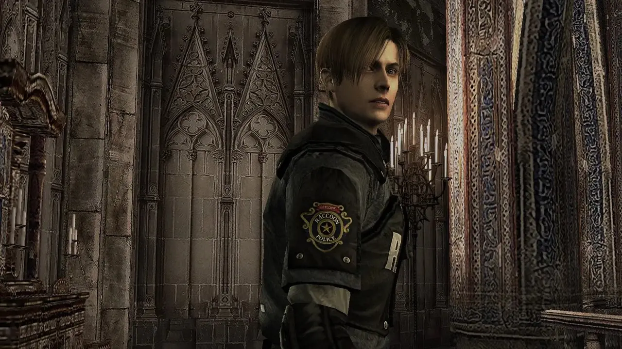 Claire Redfield apuntando con un arma