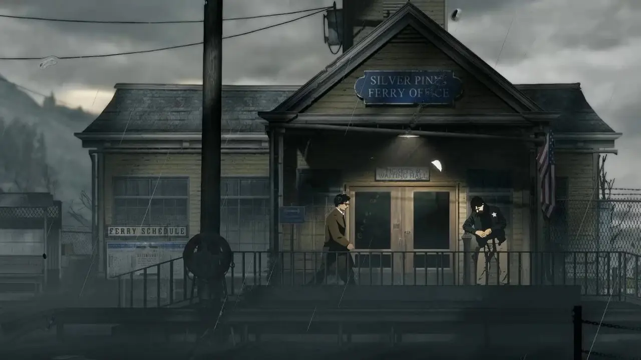 Protagonist ser Eddie Velvet spela i Silver Pines