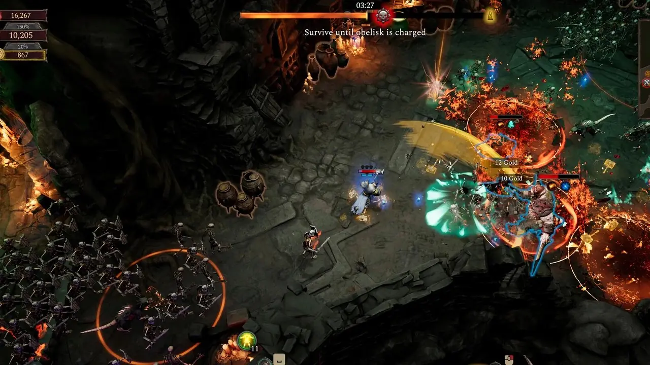 Hellforged で魔術師のヒーローとして敵と戦う