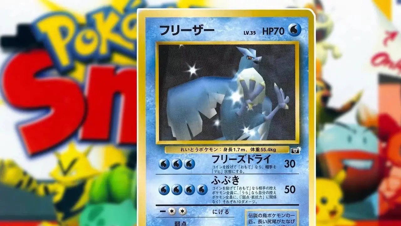 Karta Pokemon Snap Articuno z 1999 roku Karta Pokemon Snap Articuno z 1999 roku