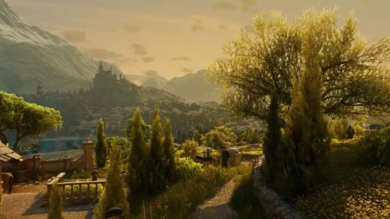 De Witcher 3 liedjes uit het verleden Geralt spreekt een schildspreuk uit