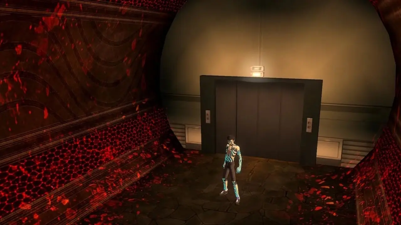 Parlare con un NPC in Shin Megami Tensei 3 Nocturne HD Remaster (2020)