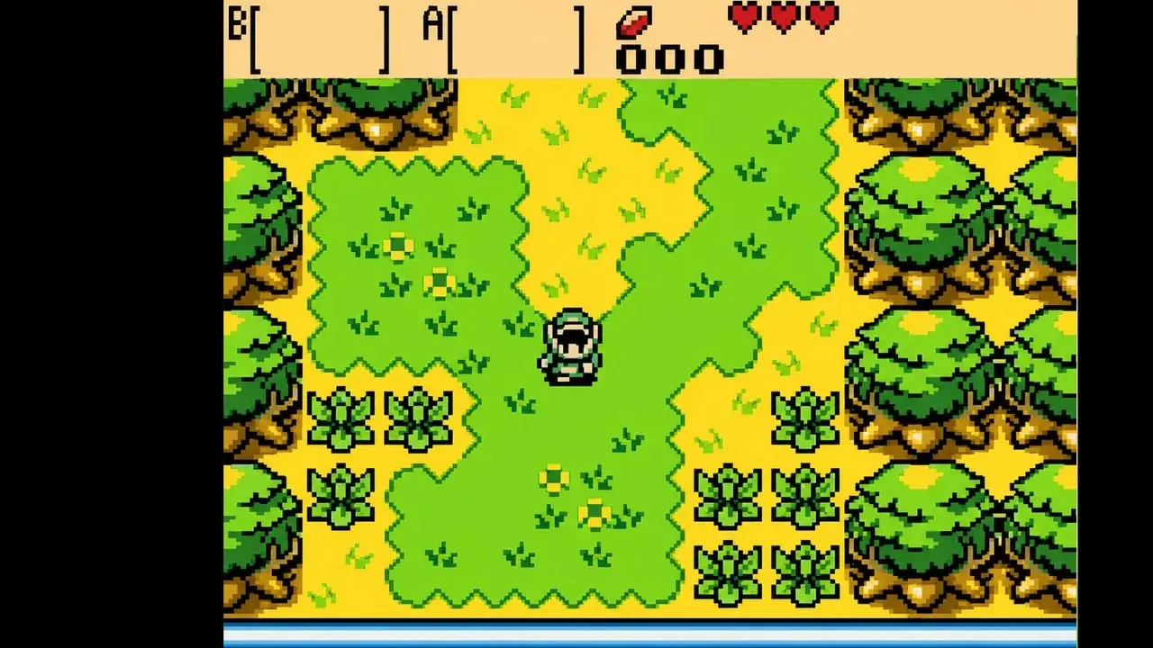 Naryu y Link en Zelda Oracle of Ages