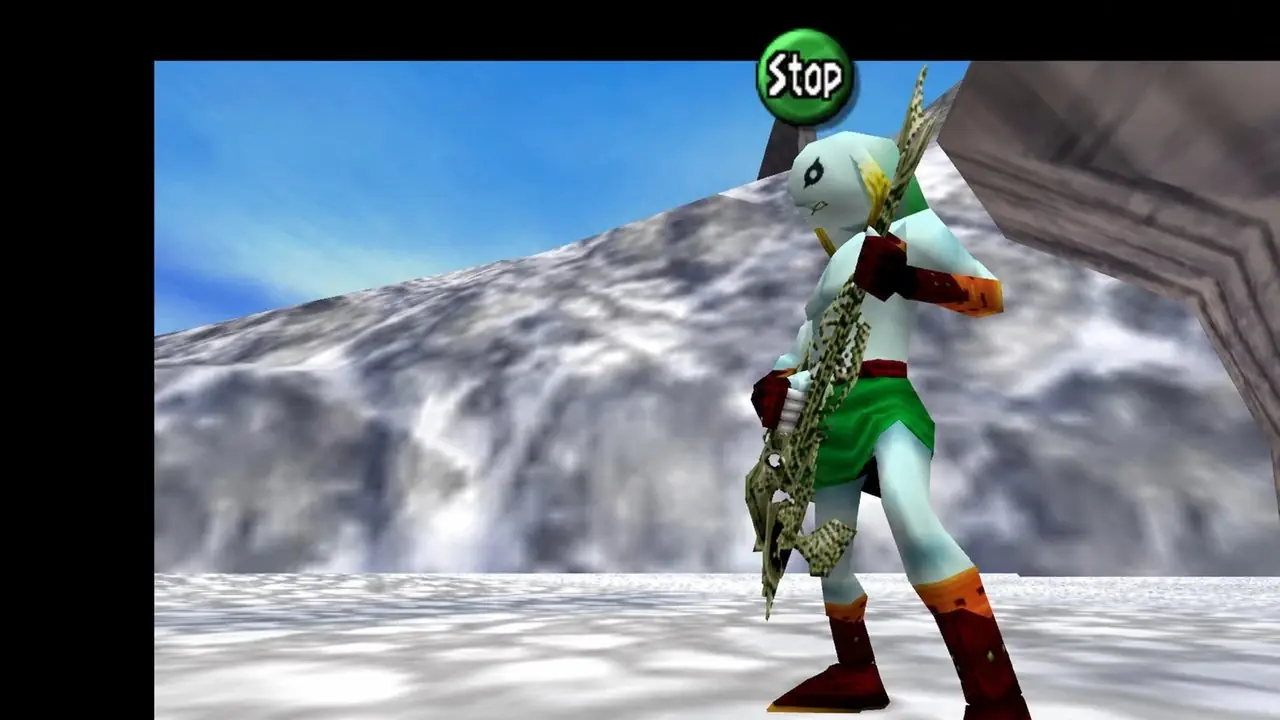 Naryu y Link en Zelda Oracle of Ages
