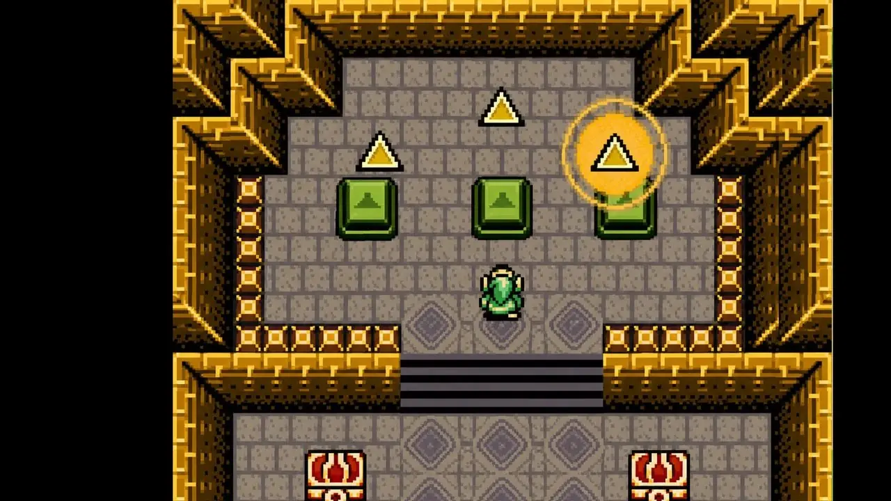 Länk på Epona från Zelda Ocarina of Time-remaken på Switch 2 framför Zelda collage