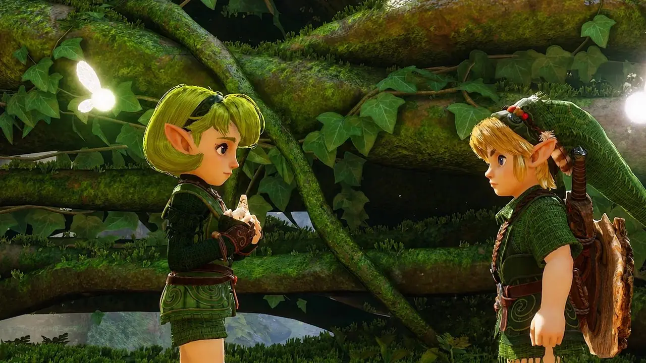 Länken sväljs av Lord Jabu Jabu i Zelda Ocarina of Time-remaken på Switch 2