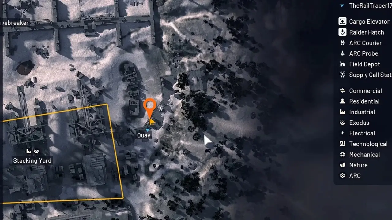 Emplacement de Celeste's Drawing Quay ARC Raiders