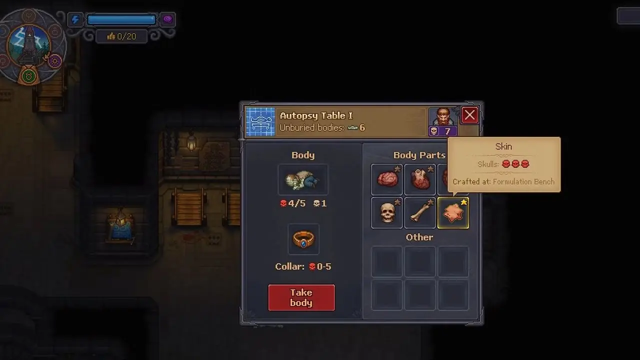 묘지지기 2 - 붉은 해골 신체 부위