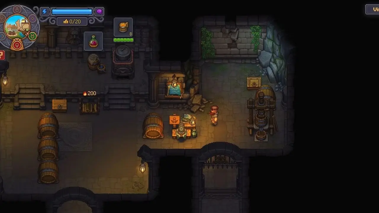 Graveyard Keeper 2 - Parte del cuerpo del cráneo rojo