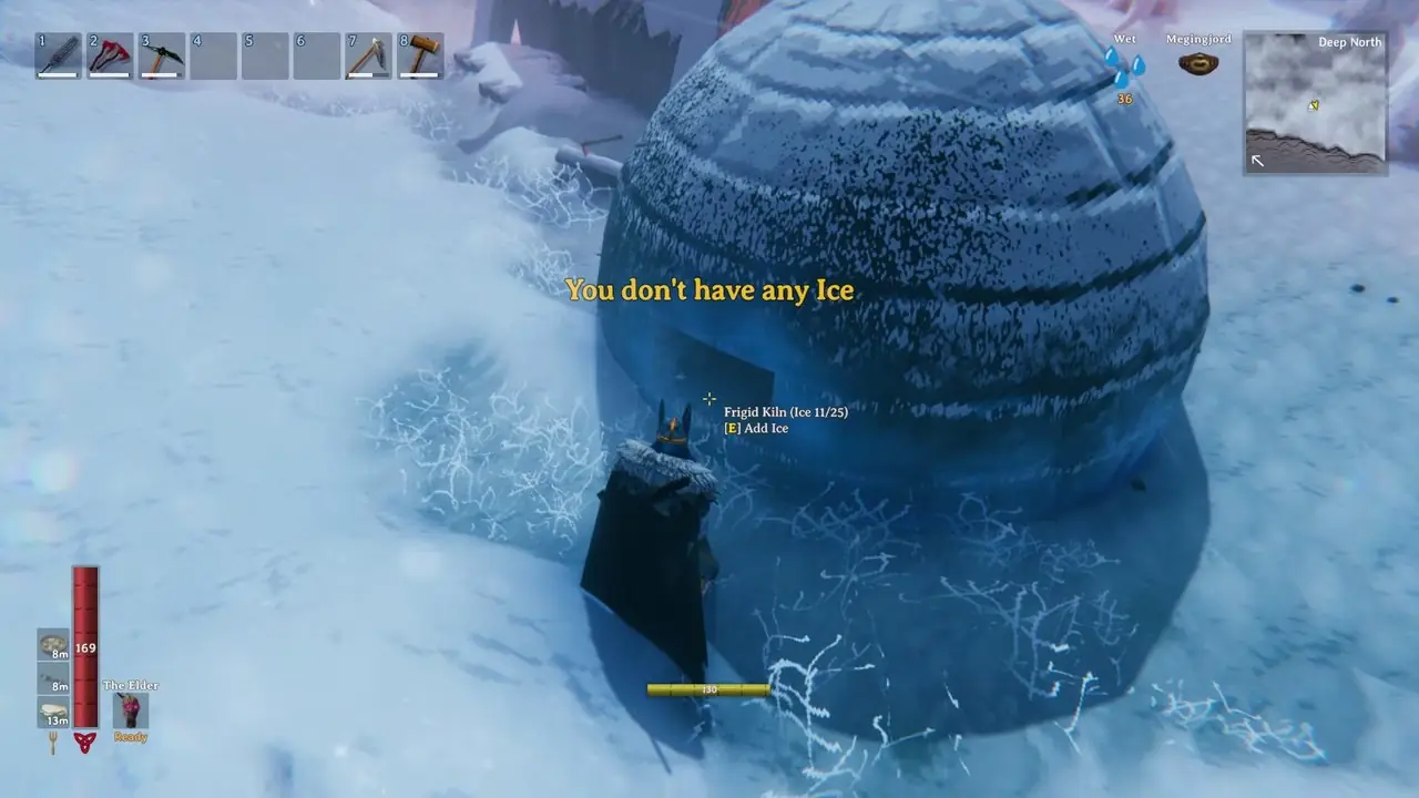 Entrada de gelo do Valheim Frigid Kiln
