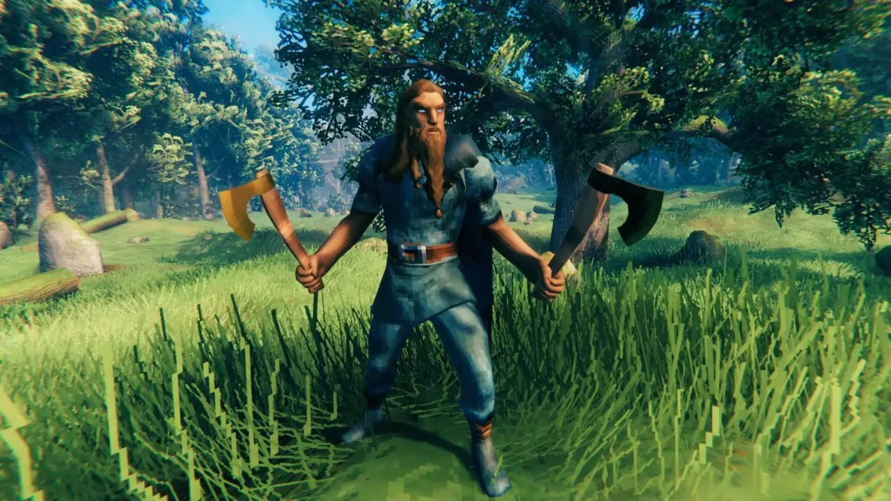 Eixos iniciais de Valheim