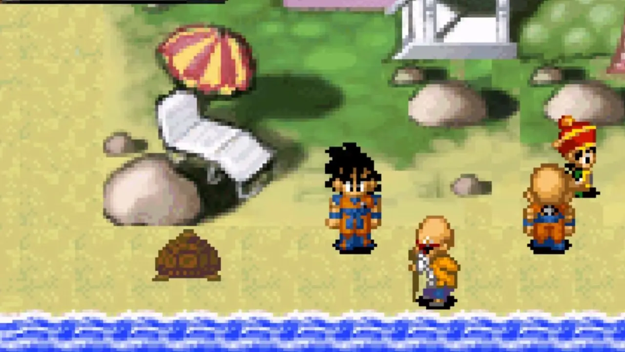 legado del juego goku en pantalla