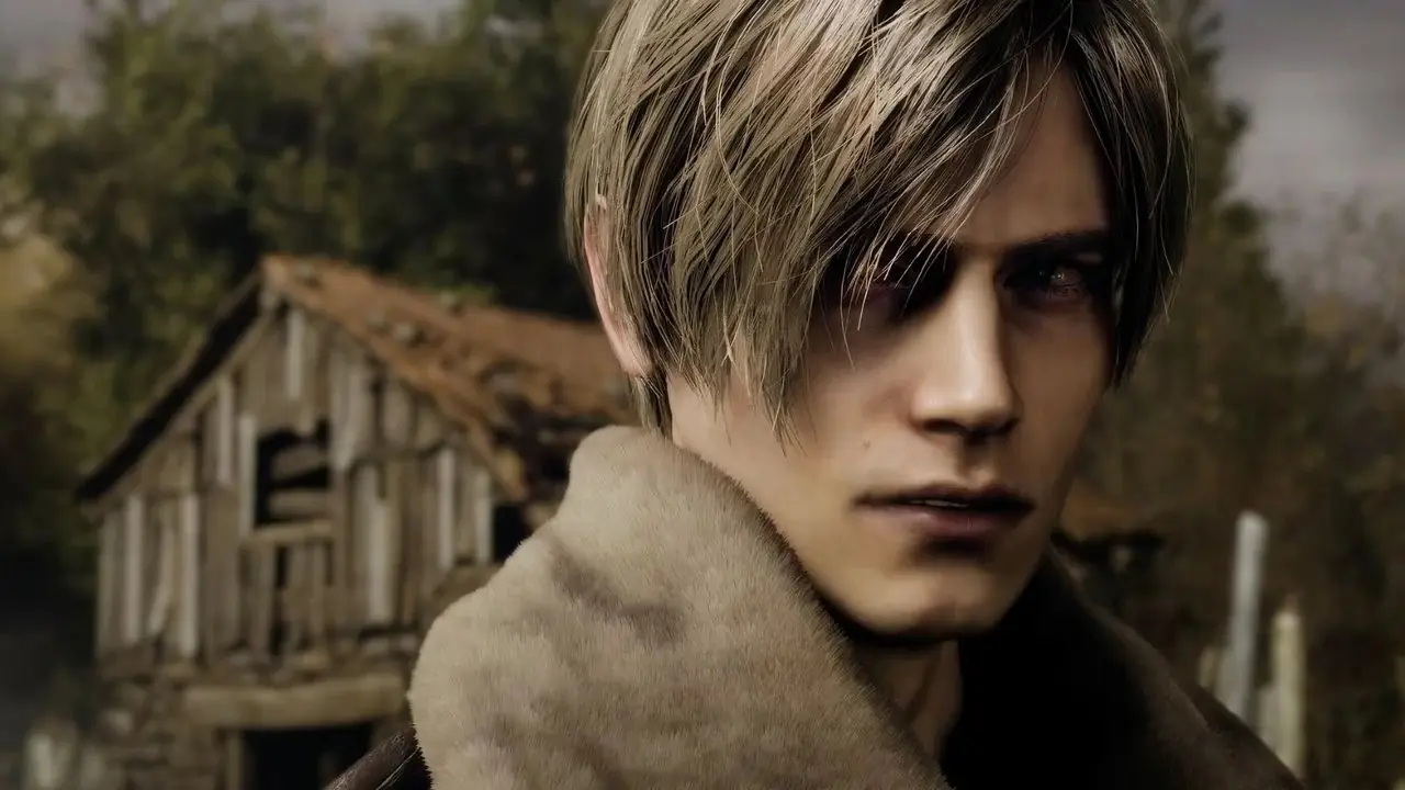 Leon Kennedy prepara su arma - Resident Evil 4 Remake