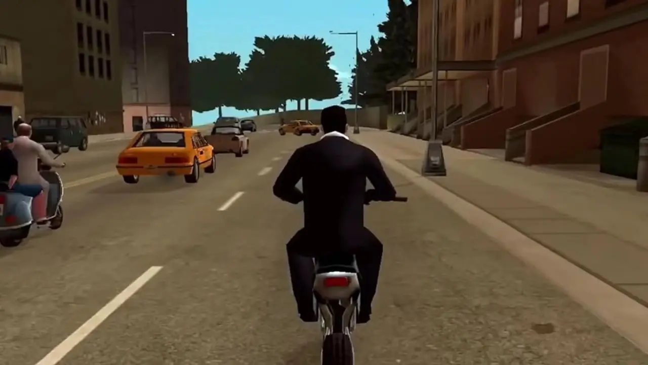 n3on sósia no trailer de aparência estendida do GTA 6 transmitido do porta-malas de um carro.