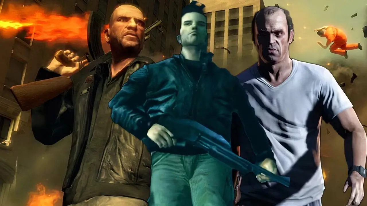 Jason e Lucia em um carro em GTA 6.
