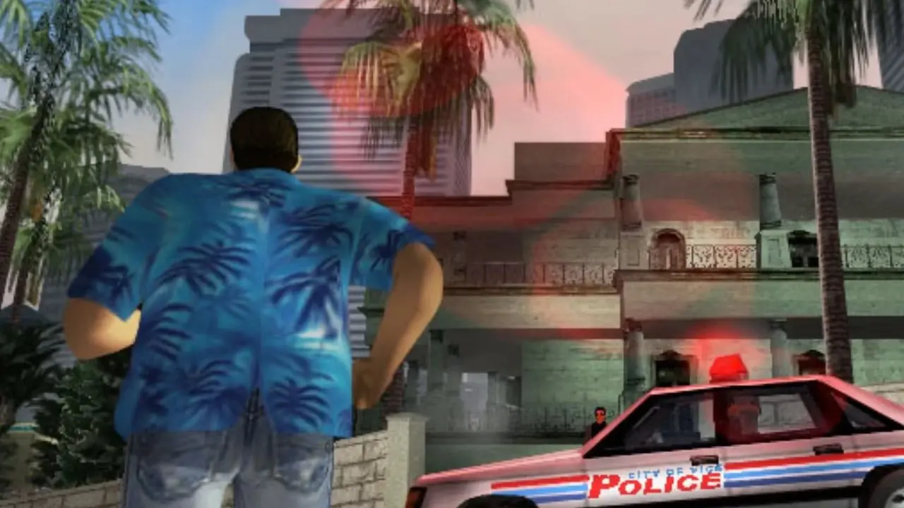 n3on lookalike i gta 6 trailer med utökat utseende som strömmar från bagageutrymmet på en bil.