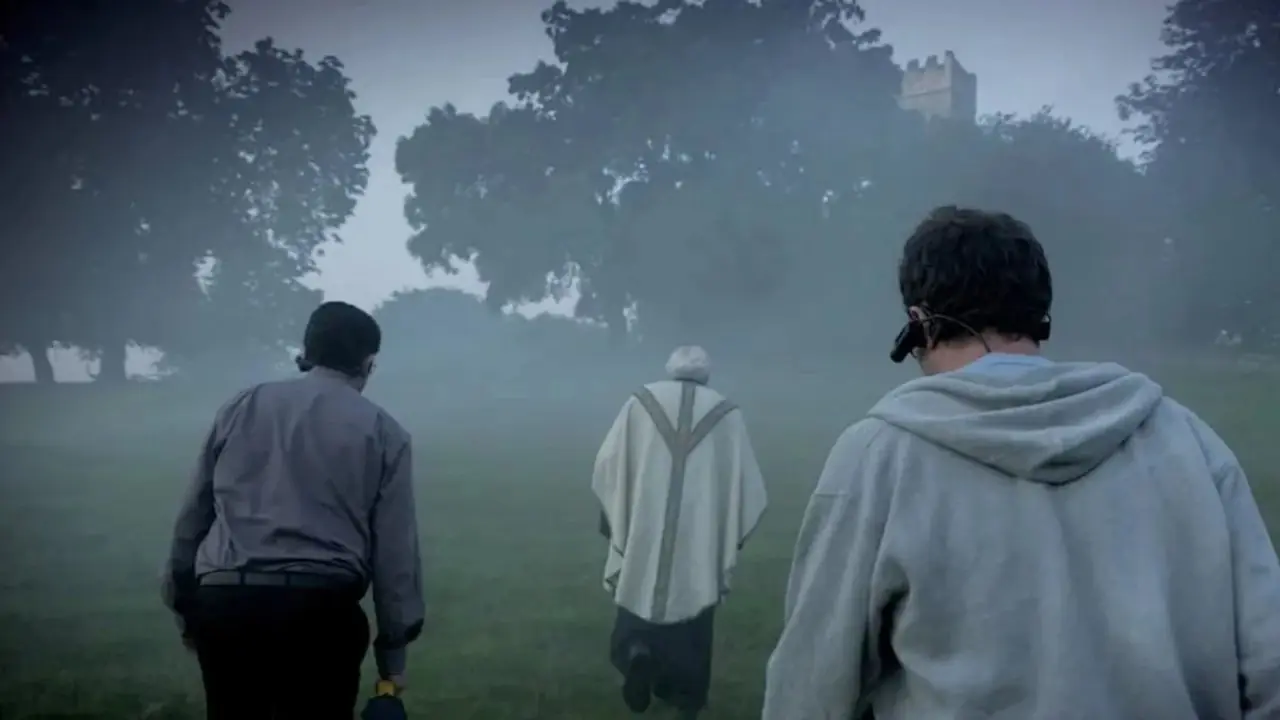 Gordon Kennedy, Robin Hill y Patrick Godfrey como Deacon, Gray y Calvino en The Borderlands