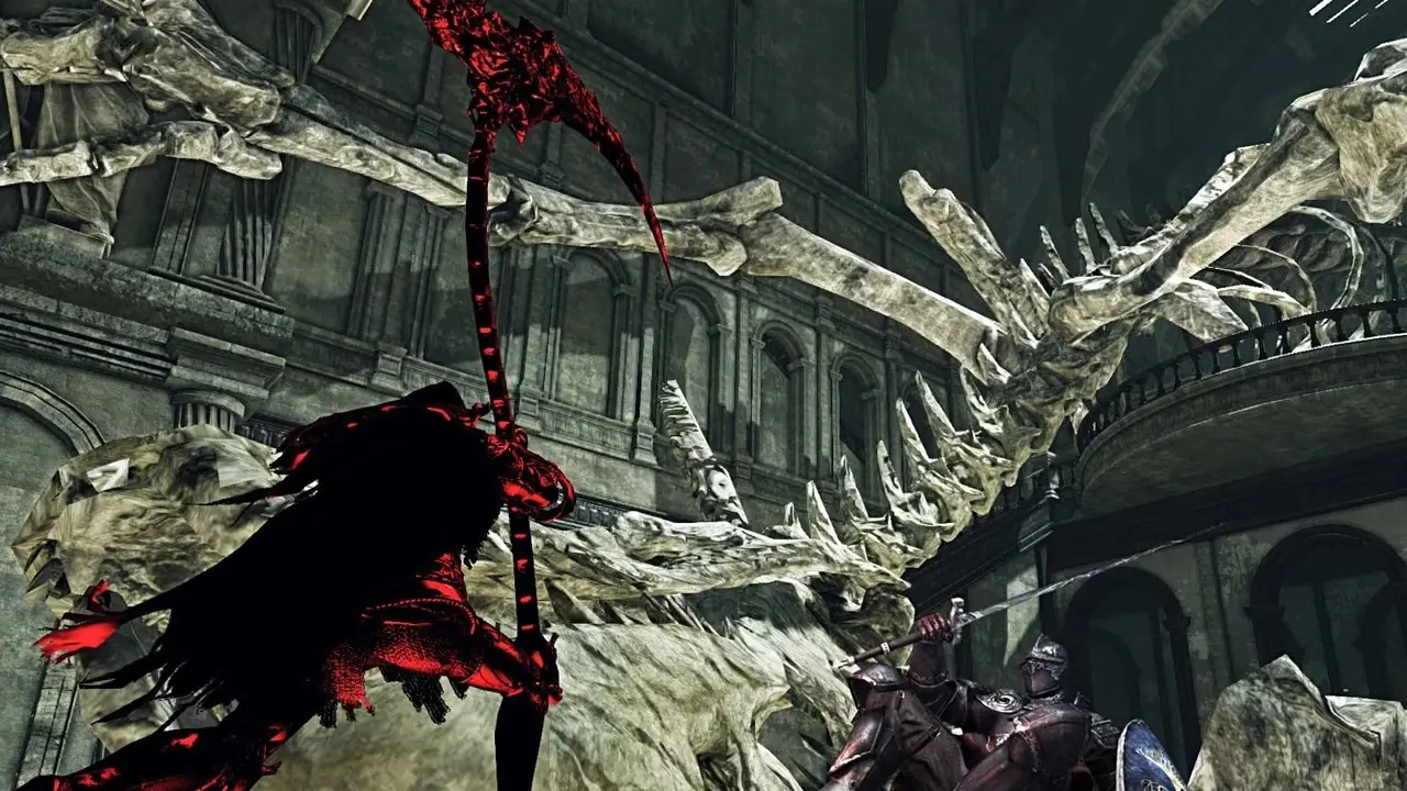 Dark Souls 2 Erudito del primer jefe dragón del pecado