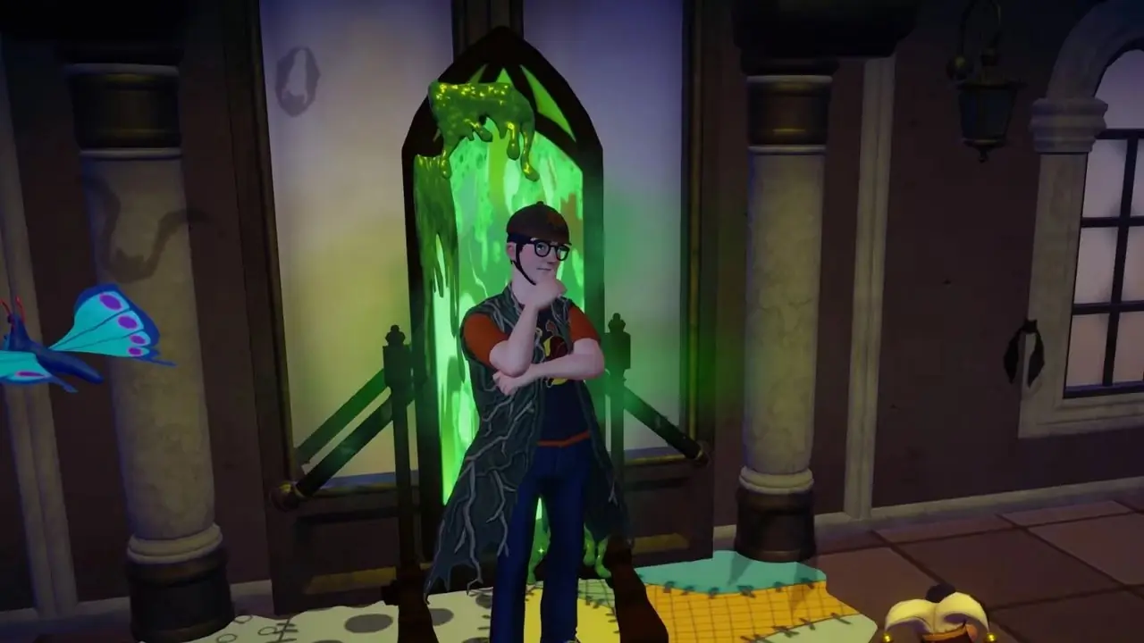 Disney Dreamlight Valley Jack Skellington avec Mickey et citrouilles d'Halloween