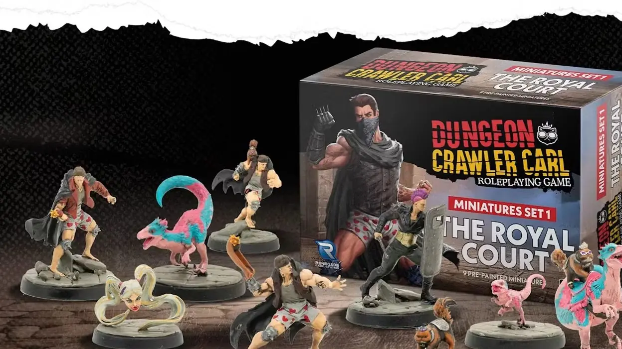 Imagen promocional de crowdfunding de Dungeon Crawler Carl RPG de mesa backerit (1)