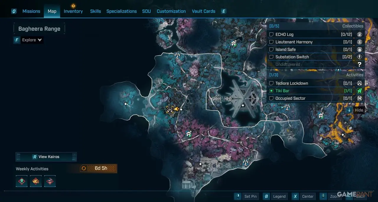 Borderlands 4 Tous les emplacements des bars Tiki