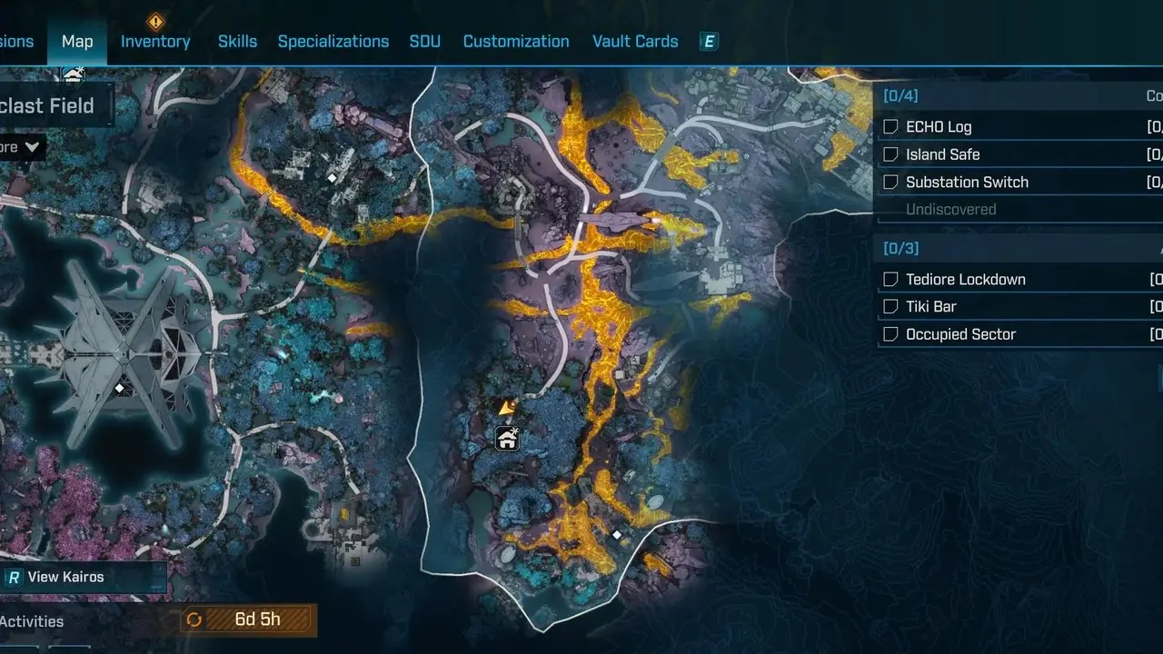 Borderlands 4 Alle Tiki Bar-locaties