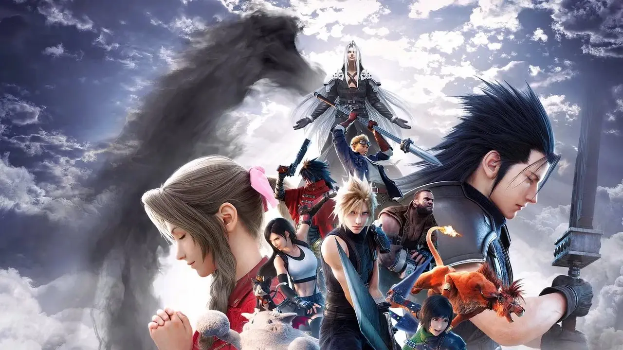 Immagine chiave di Final Fantasy 7 Revelation con la festa al completo