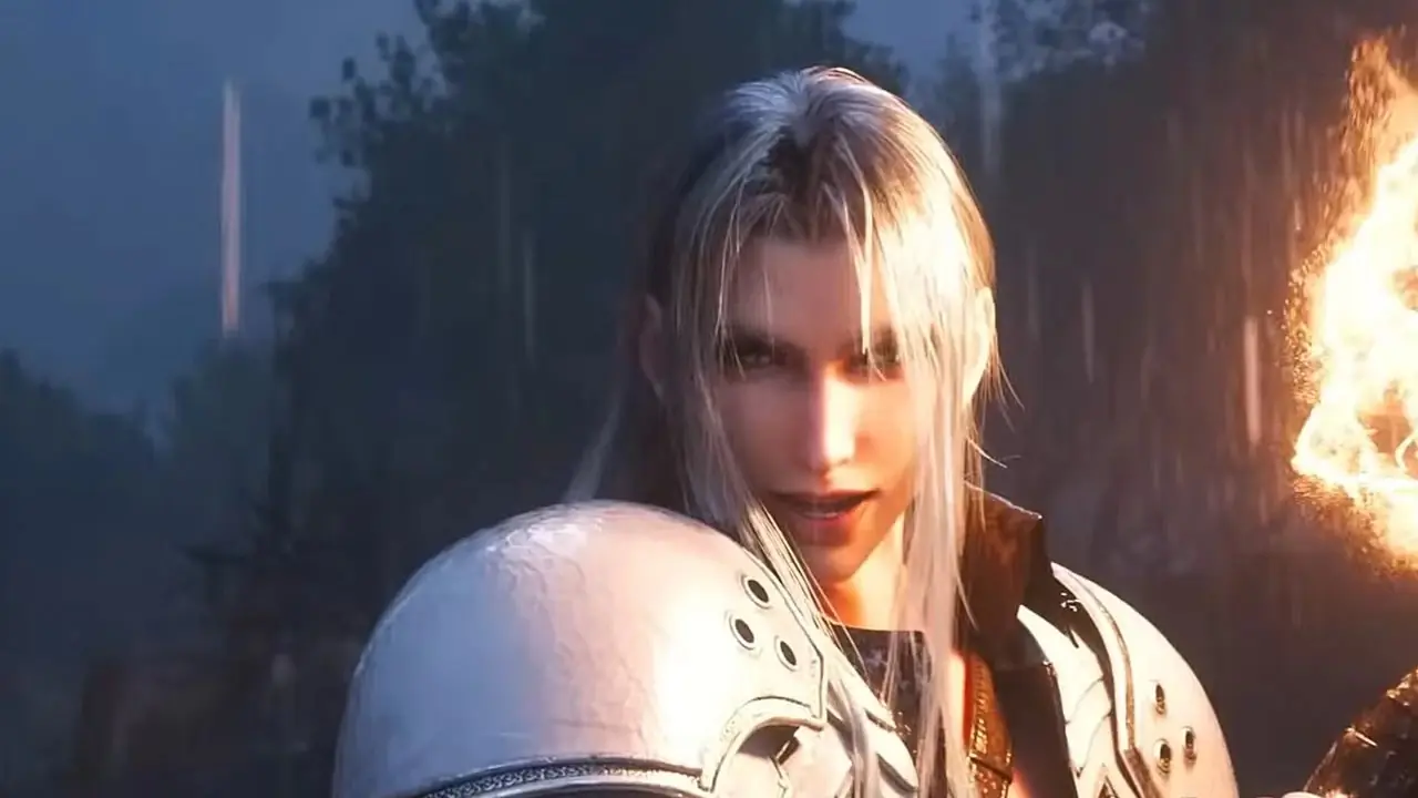 Final Fantasy 7 Ever Crisis'te Cloud Strife ve Zack Fair'in bir arada durduğu tanıtım görseli.