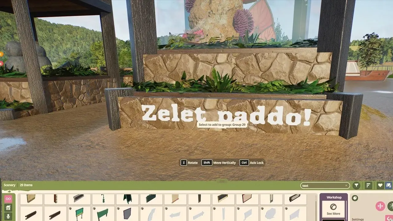 Planet Zoo 2 - Texto personalizado