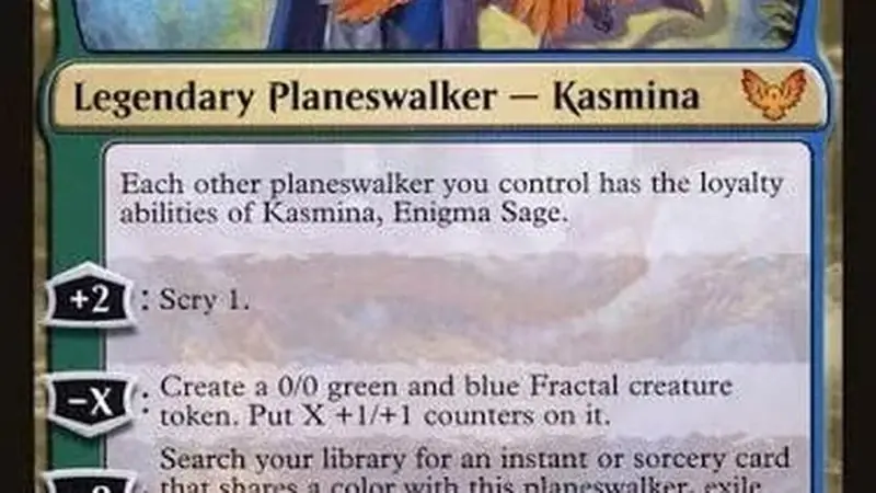 MTG Kasmina Enigma Sage arte completo