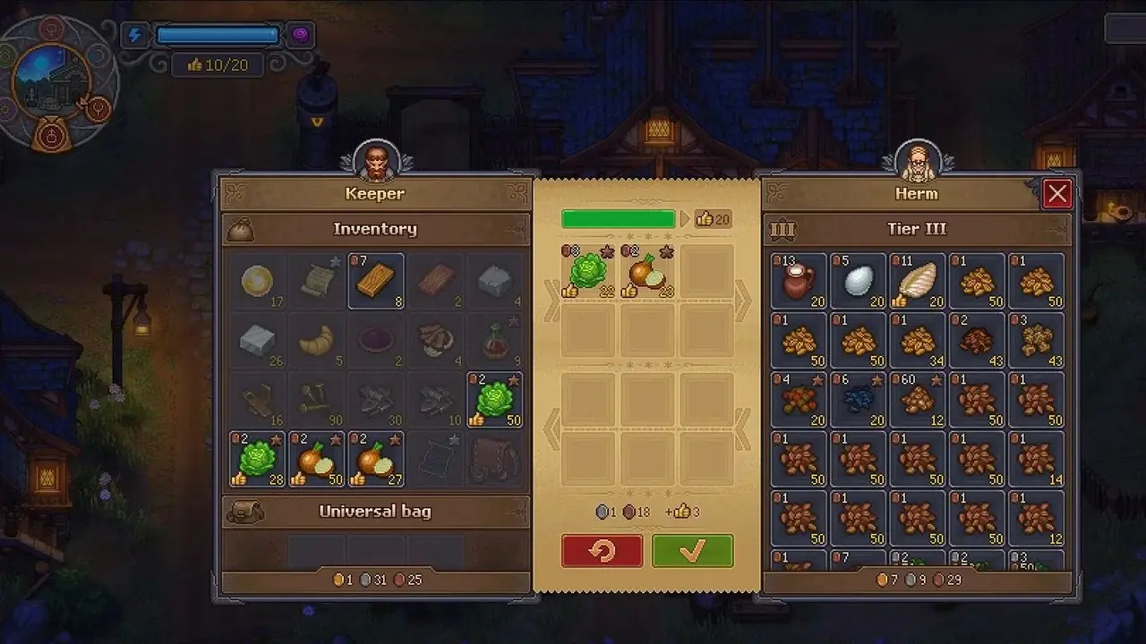 Graveyard Keeper 2 – Verkaufen Sie Getreide für Dankbarkeit der Stadt