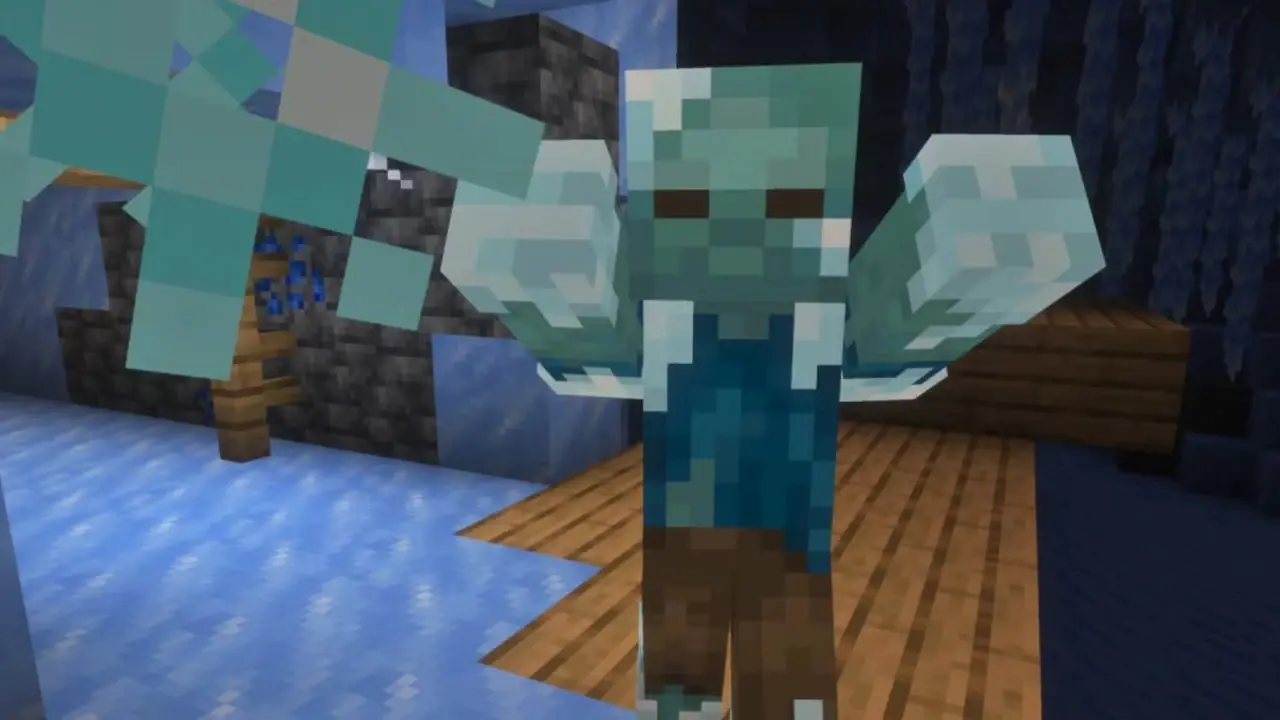 Minecraft Frozen Effect из игры Ice Cave Game Drop