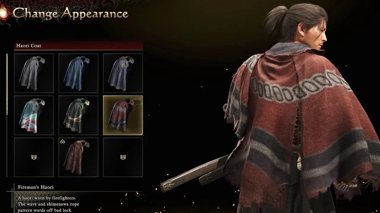 Onimusha: Weg des Schwertes Haori des Feuerwehrmanns