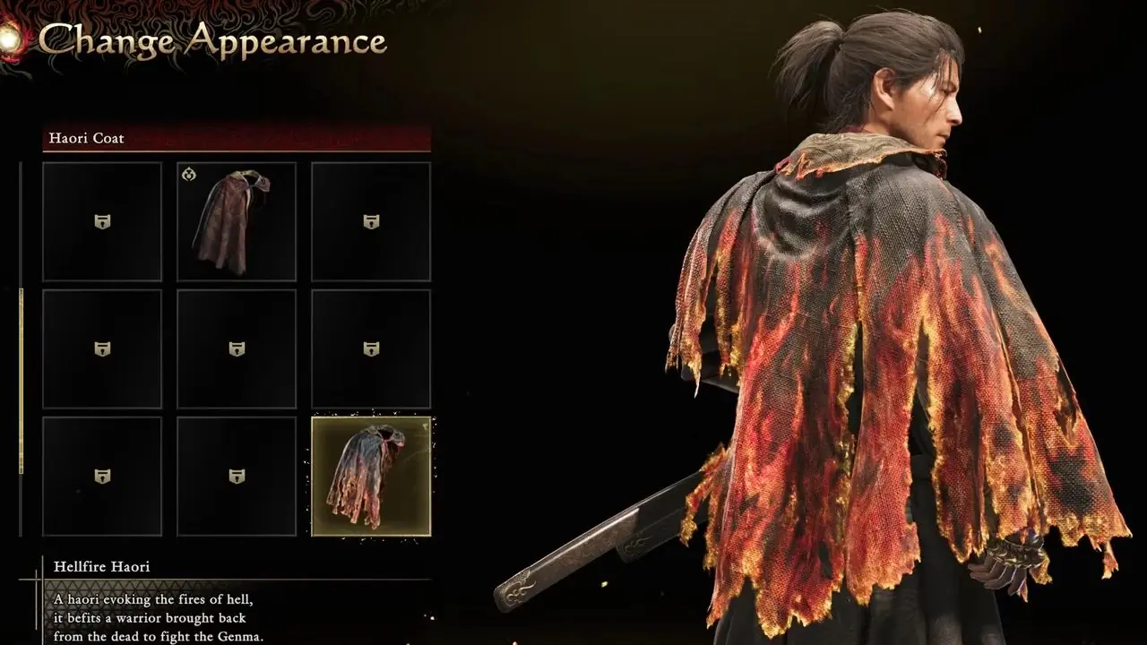 Onimusha Weg van het Zwaard Hellfire Haori