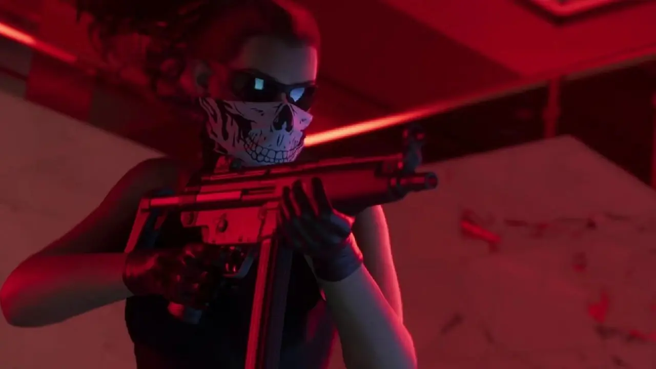 Jason und Lucia stehen in GTA 6 in einer Gasse.