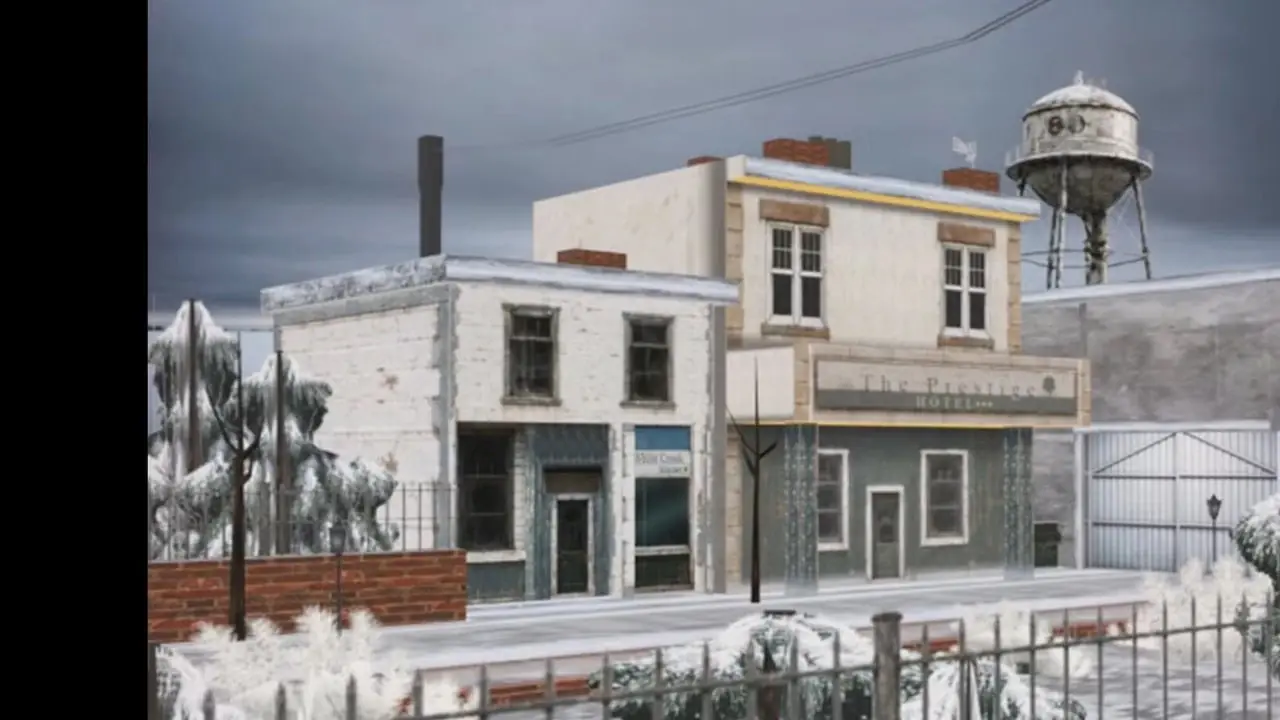 El protagonista de White Creek busca un hotel abandonado.