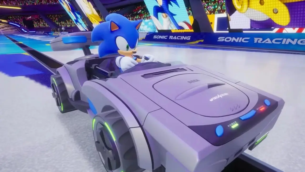 Logo Sonic Racing CrossWorlds i Final Fantasy 7