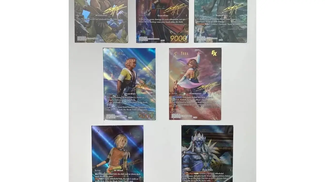Kolekcjonerska gra karciana Final Fantasy FF10 z okazji 25. rocznicy 3