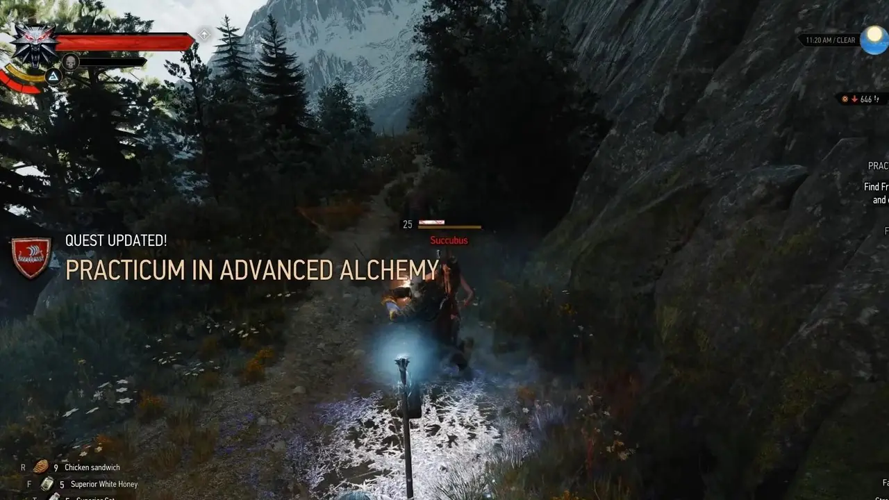 Práctica en tutorial de alquimia avanzada en The Witcher 3 Imagen destacada