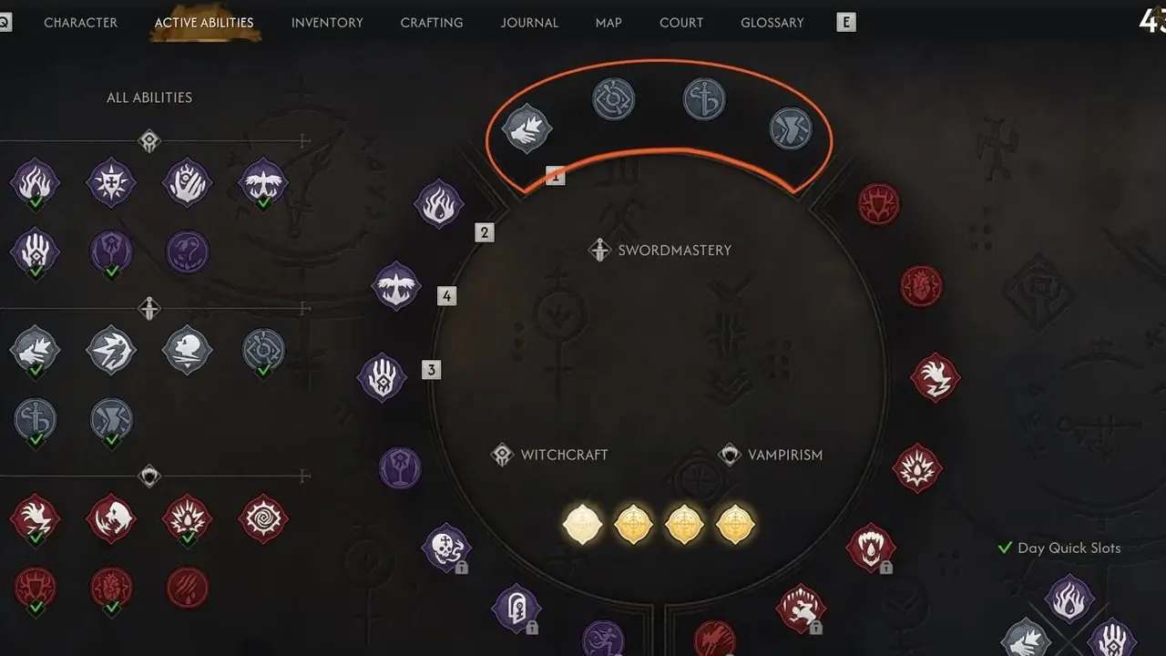 قدرات إتقان السيف في دماء Dawnwalker