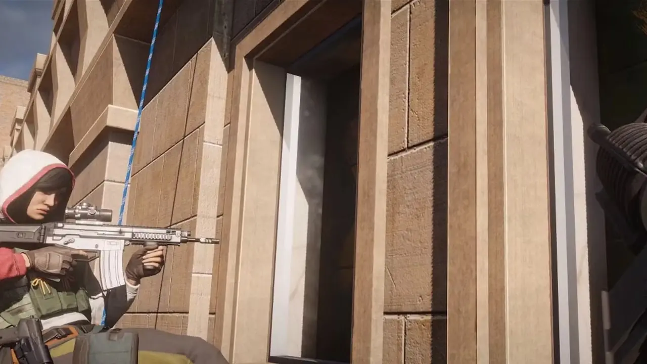 التصويب في لعبة Rainbow Six Siege على الهاتف المحمول