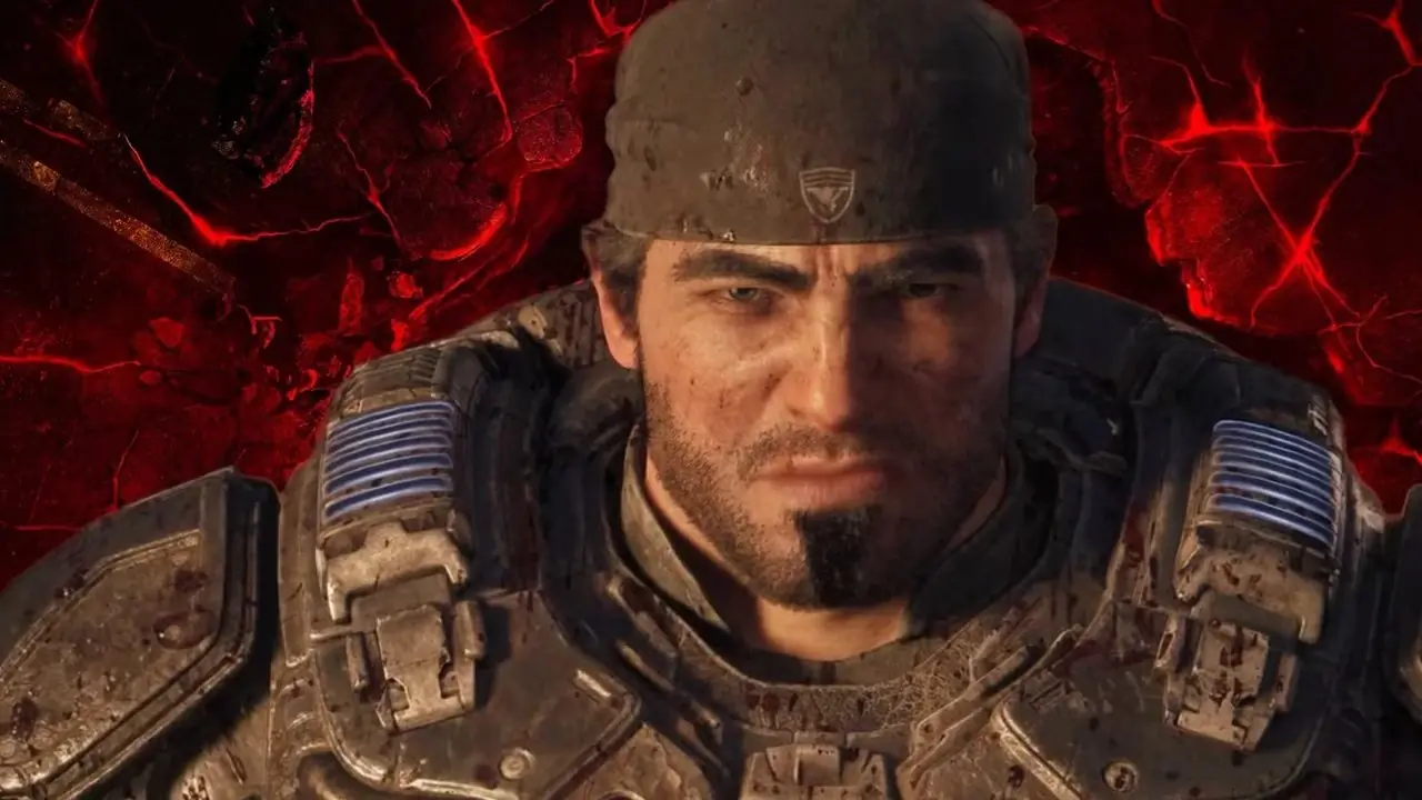 Marcus Fenix ​​con espressione severa